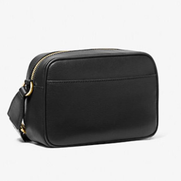 SOLD ! Michael Kors Black Crossbody Bag with Gold Accents - Picture 3 of 8